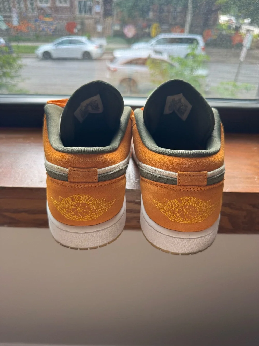Jordan Low Top Sneakers - Orange, Olive, Cream